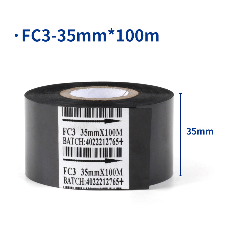 Sakura fabricante fecha cinta de codificación FC1FC2FC3 máquina de codificación cinta transferencia térmica 25*100 cinta negra