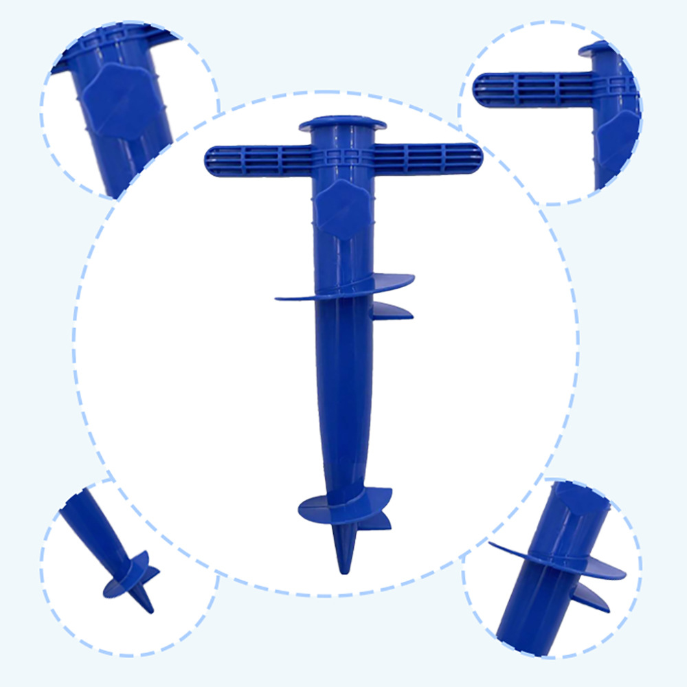 Venta caliente transfronteriza paraguas de playa de plástico inserción de suelo paraguas de playa pies paraguas de sol paraguas de playa accesorios de base