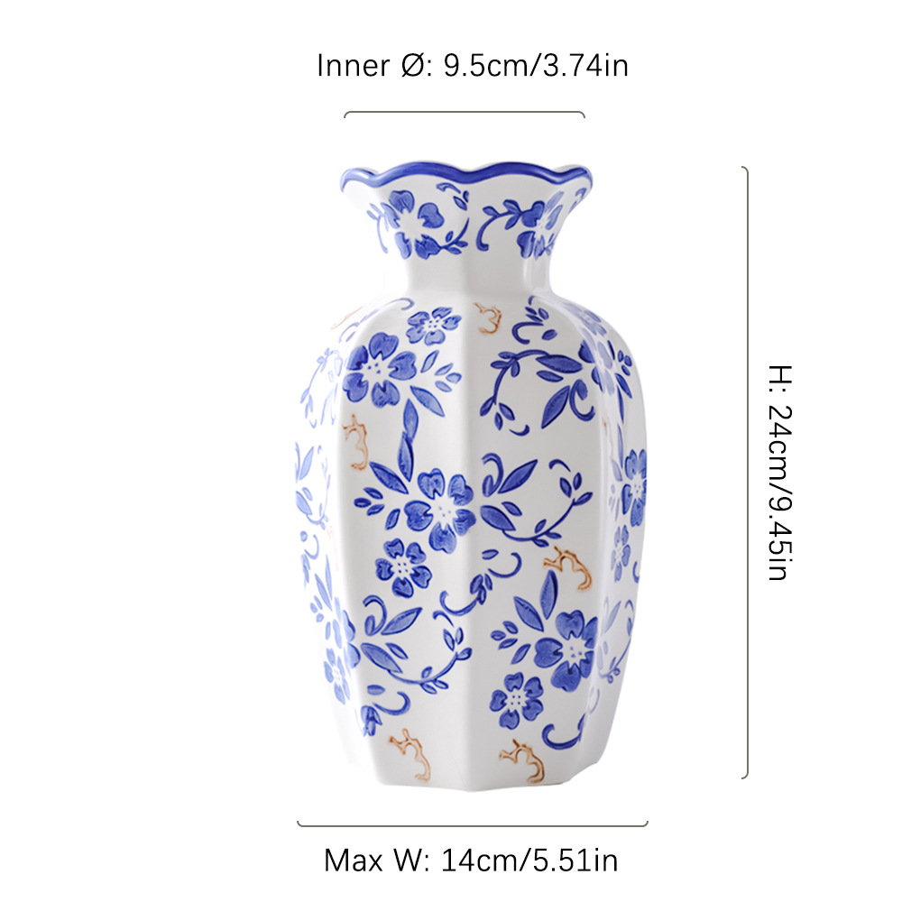 Botella octogonal - gran - primavera de esmalte