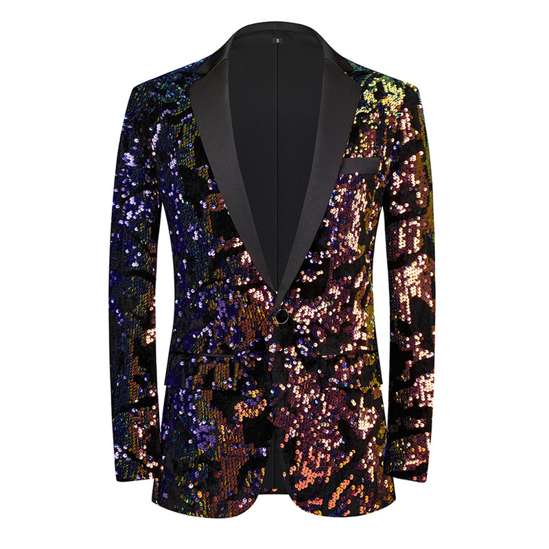 Men's map velvet sequins small suit shawl collar shiny slim suit coat wedding party dress men Men's map velvet sequins small suit shawl collar shiny slim suit coat wedding party dress men