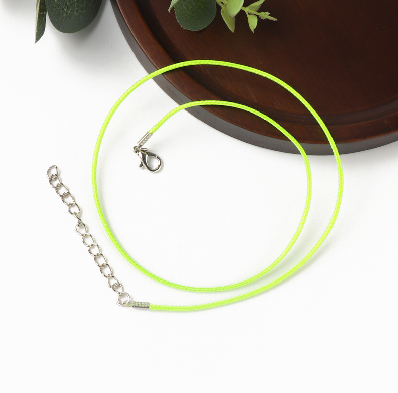 Solid Color Pattern 1 Piece Simple Style Solid Color Wax Rope Jewelry Accessories