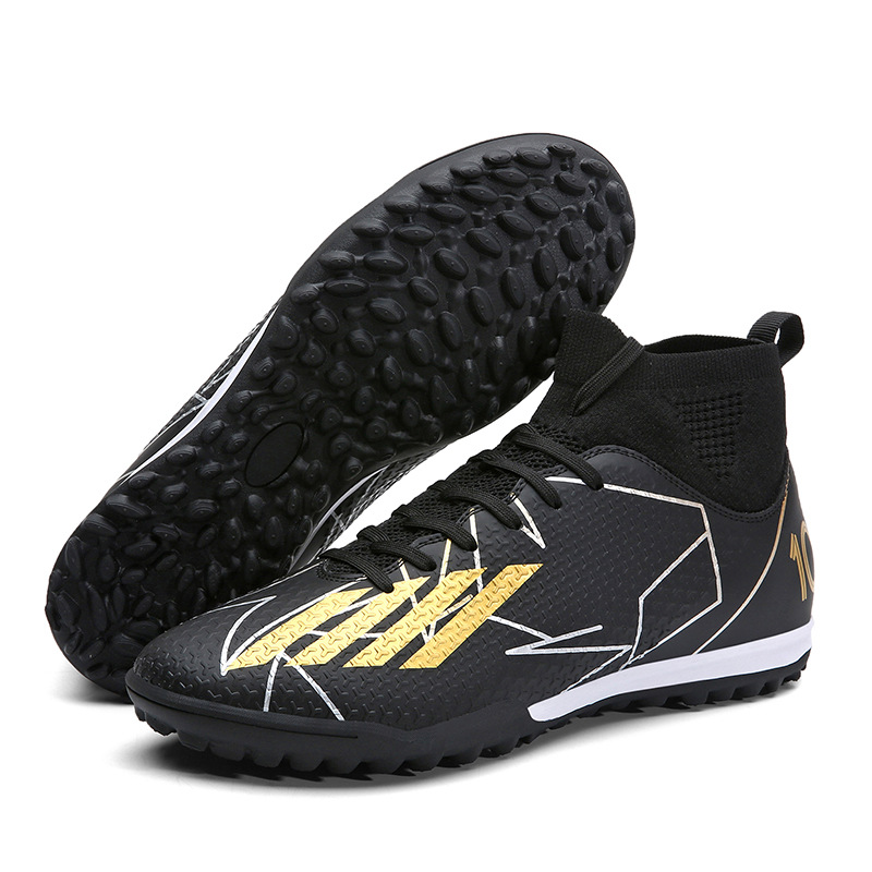 2024 nuevos zapatos de fútbol para hombres con clavos de lazos TF zapatos de entrenamiento de clavos largos zapatos de fútbol para adultos resistentes al desgaste