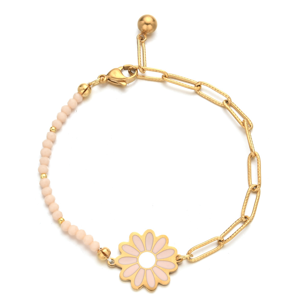 Flower Pattern Bohemian Flower Stainless Steel Bracelets