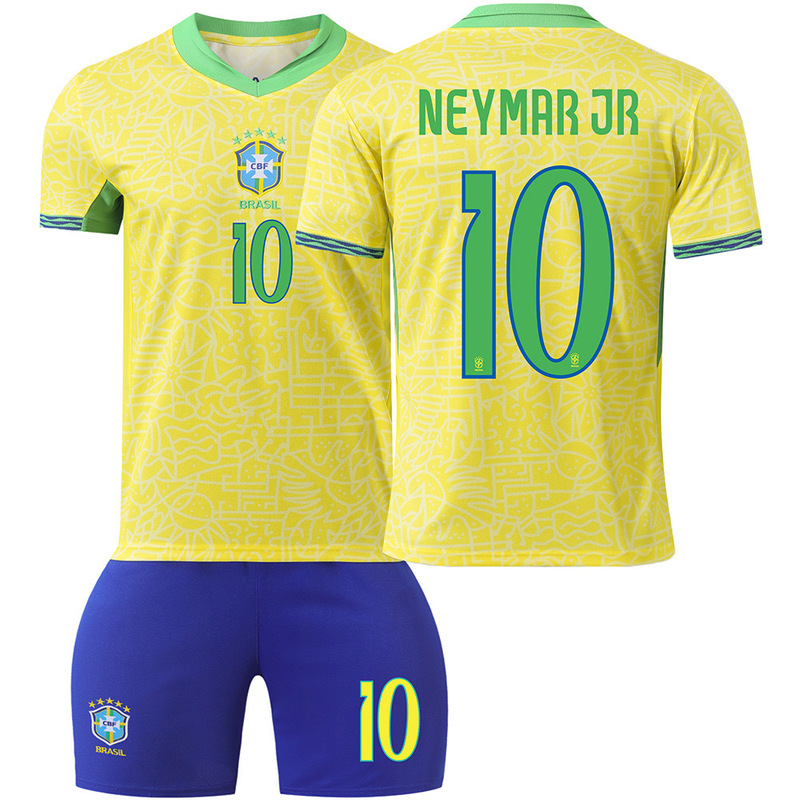 24-25 years National team Club Real Madrid Mbappe Messi Brazil Messi football uniform Ronaldo Portugal jersey