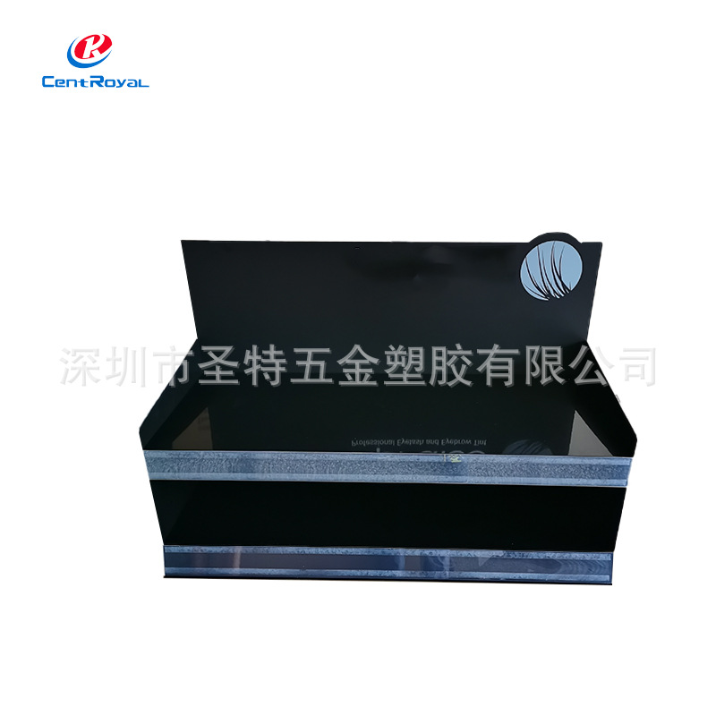 工厂设计亚克力桌面化妆品展示架塑料假睫毛美甲指甲油眼影展示架