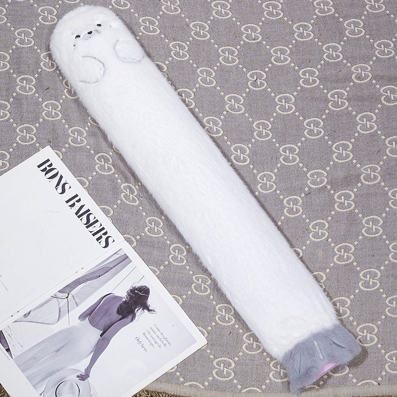 Bolsa de agua caliente de tira larga almohada de agua de vertido de agua para dormir calentando los pies, bolsa de agua caliente de cama alargada, regalo para novias mayores.