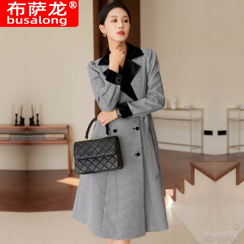 Long suit, trench coat, mid-length