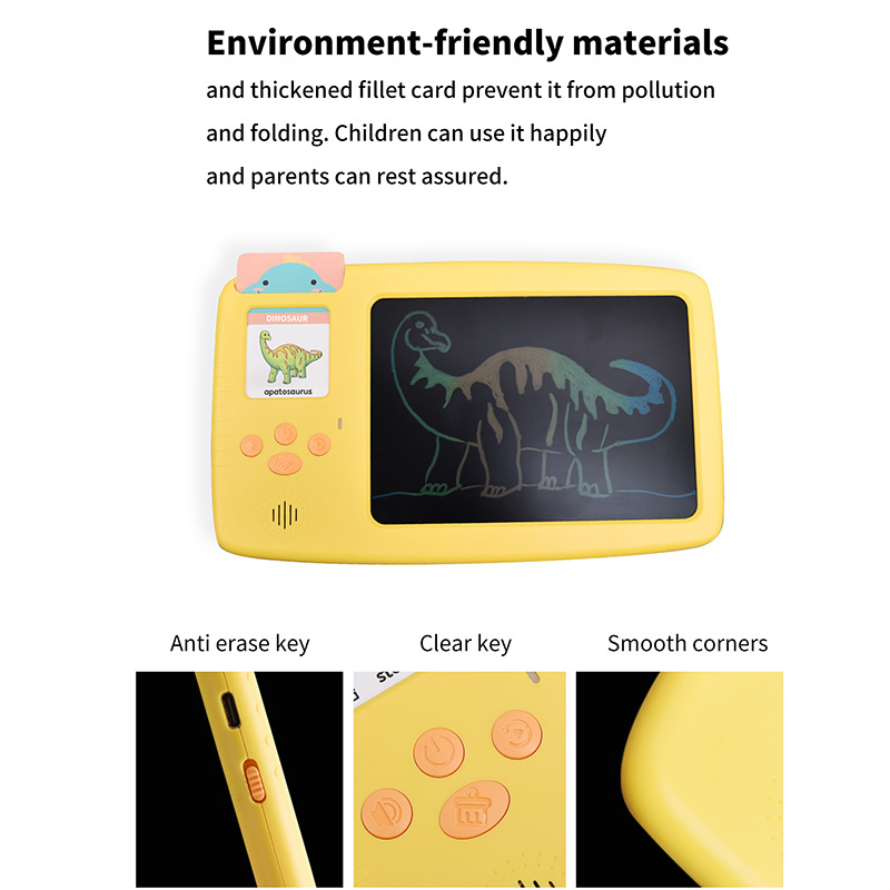 Foreign Trade AR Card Machine, Pure English Card Learning Machine, Children's Drawing LCD Writing Tablet Card Educational Machine