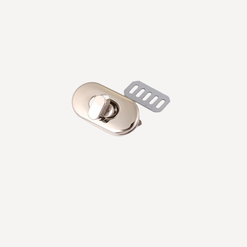Fábrica al por mayor bloqueo de hardware colgante de equipaje accesorios caja de joyería cerradura de metal bolsa de hierro cerradura Oval