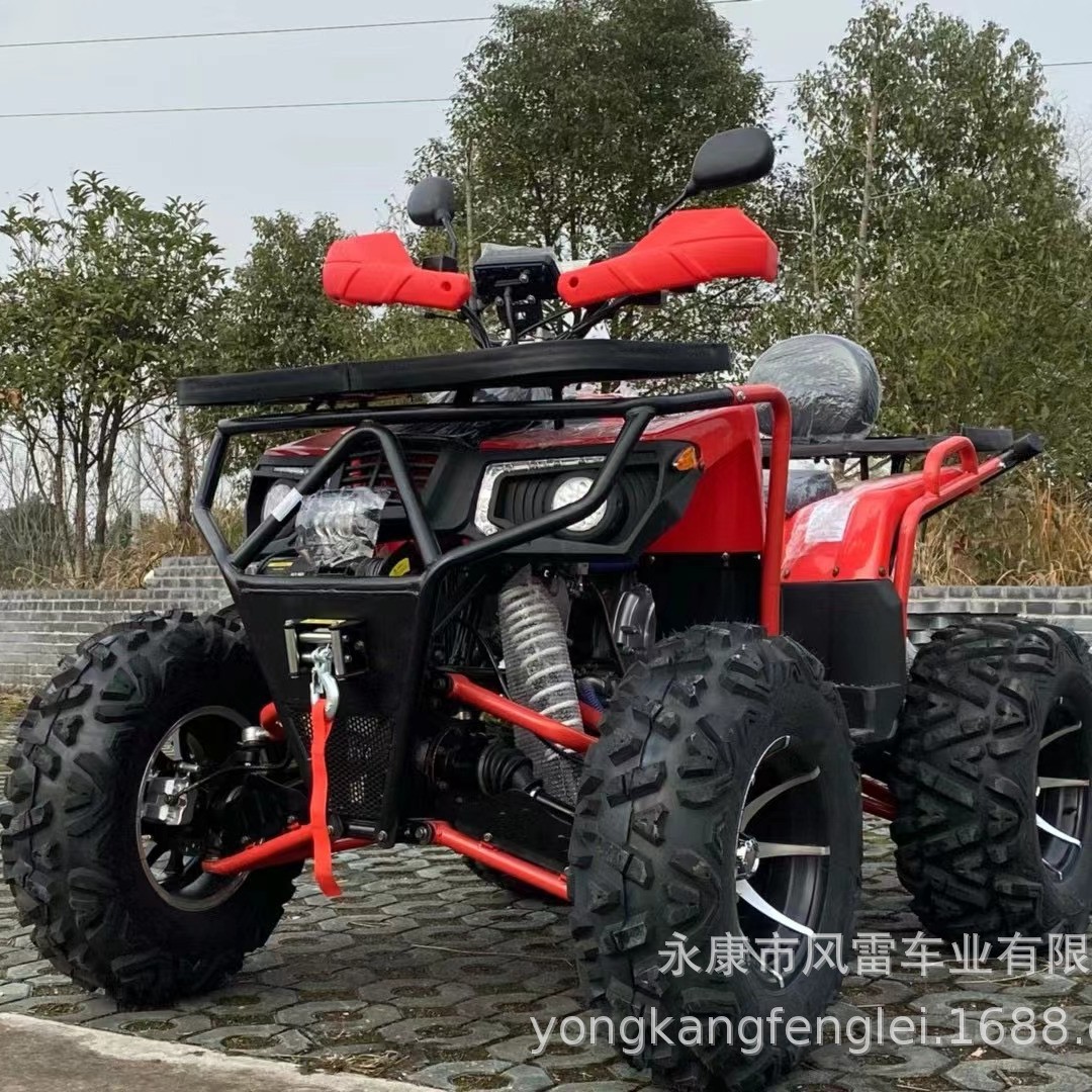 Cuatrimoto Todoterreno 4x4 con Suspensión Independiente 350cc de Hierro y Plástico