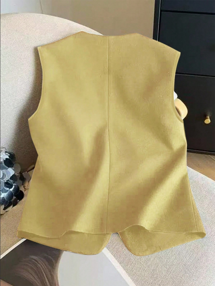 Chaleco elegante y ligero para mujer abrigo de lujo_voghion.com