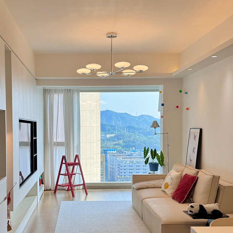 中古包豪斯吊灯法式卧室书房客厅灯设计师北欧复古奶油风餐厅吊灯|undefined