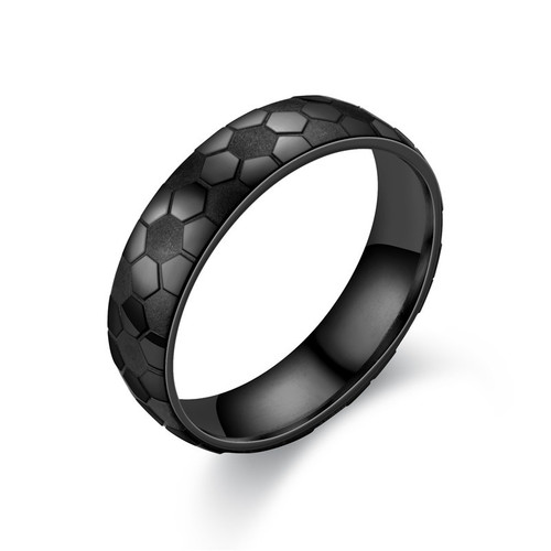  European, American, Japanese and Korean popular jewelry Corrosion new football ring pattern source manufacturer men's and women's rings