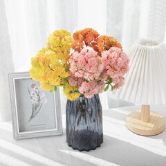 仿真花6頭大花菜米仔果多肉植物植物牆家居裝飾婚慶假花MW17680