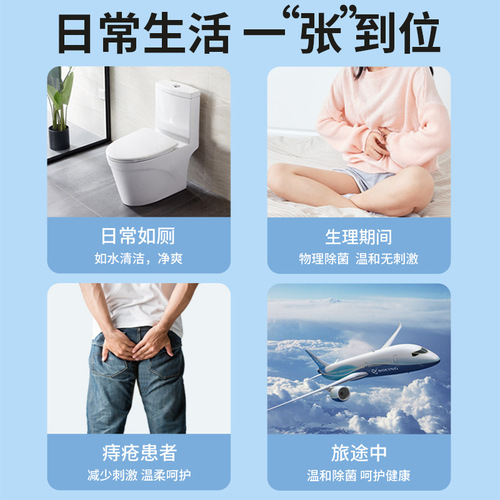 Bulk Manufacturer Wholesale BIC Wet Toilet Paper for Toilets Without Clogging, Wipes Butt Can Flush Away, Degradable, Antibacterial Toilet Wet Wipes, 40 Pack