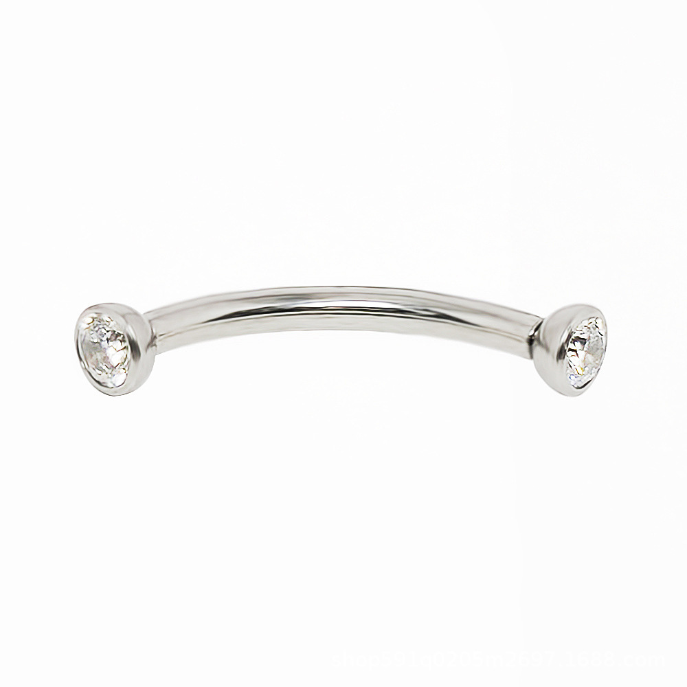 Labret piercing jewelry detail image