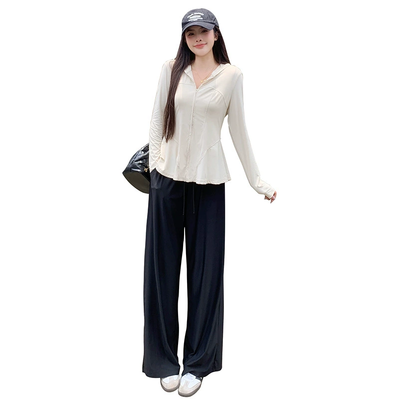 Sun protection clothing, set, jacket, trousers, plus size, high waist