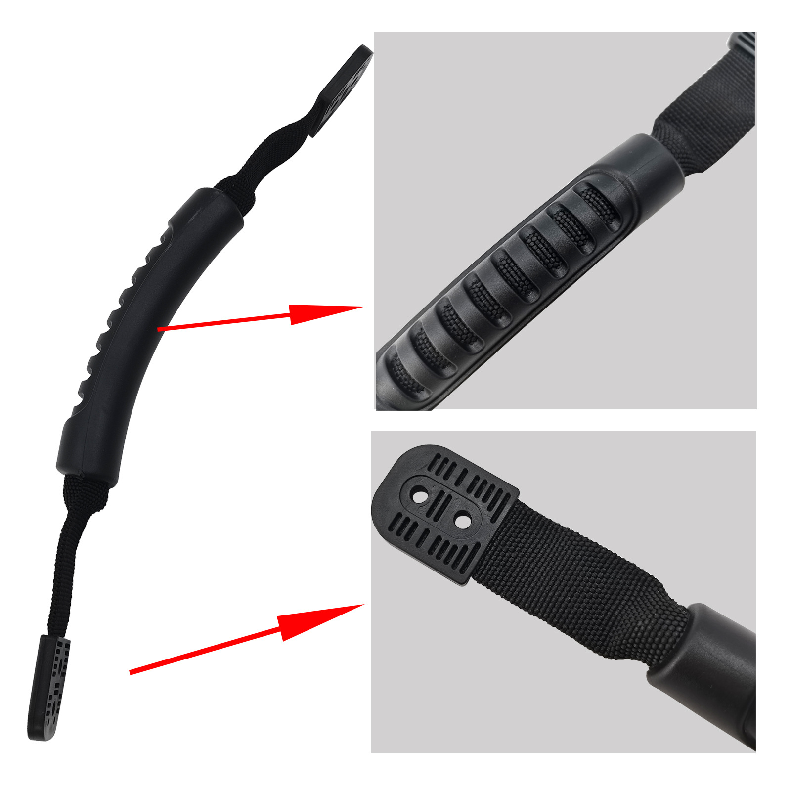 카약 핸들 고무 핸들 고정 웨빙 핸들 플라스틱 보트 폭행 보트 핸들 카약 풍선 보트 풀