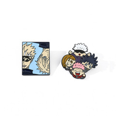 Japanese manga Jujutsu Kaisen series Enamel brooch fashionable creative collar badge bag clothing accessories