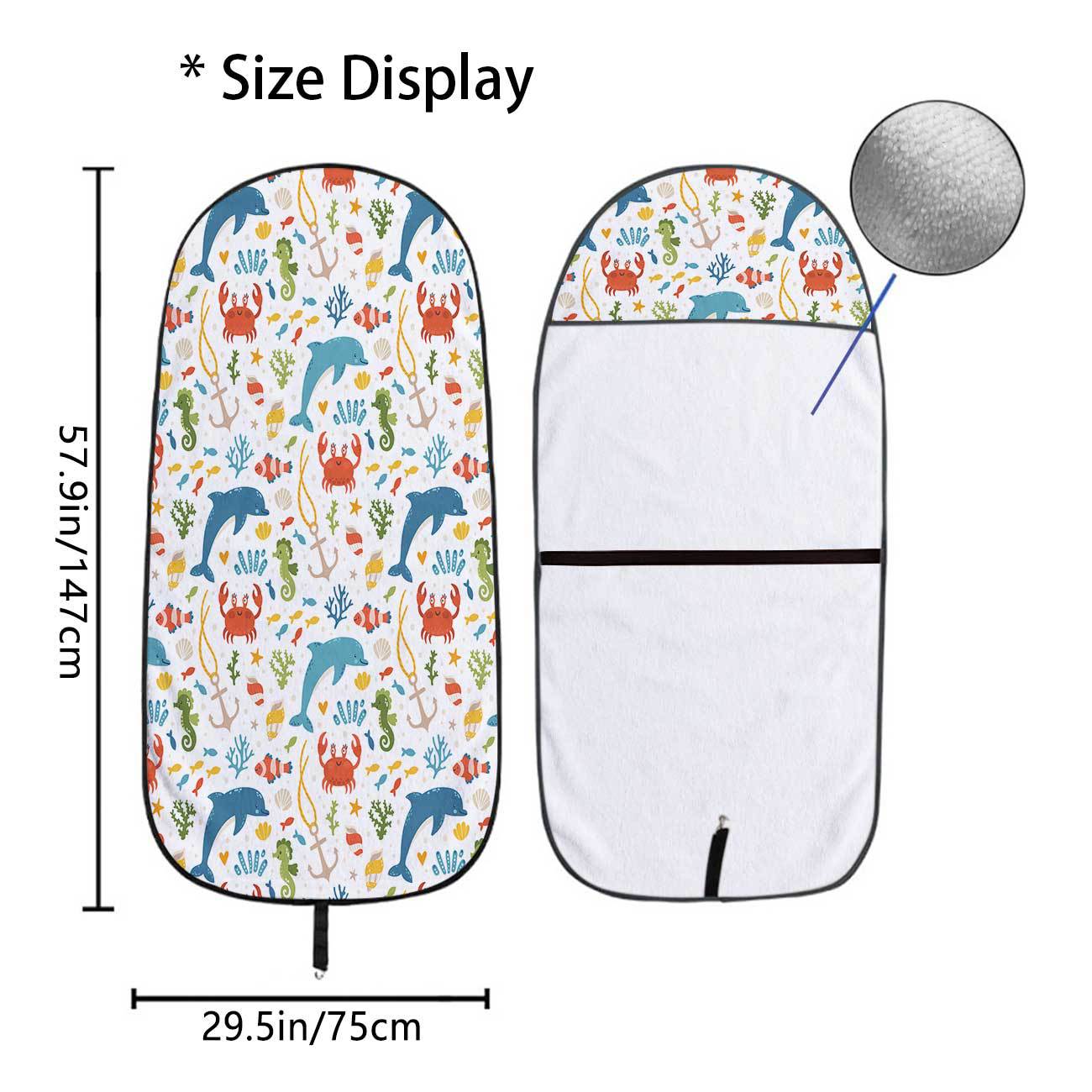 Marine seat towel cover front seat protector suitable for gym and exercise, universal for all seasons and car use