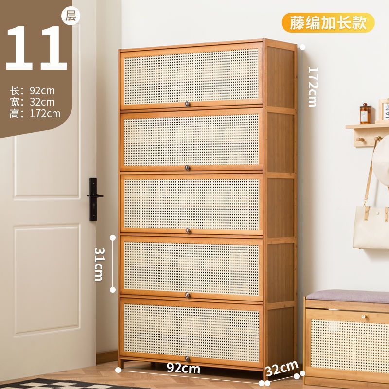 Fábrica directa puerta doméstica almacenamiento interior de gran capacidad ahorrar espacio gabinete de zapatos simple a prueba de polvo dormitorio de alquiler de vivienda