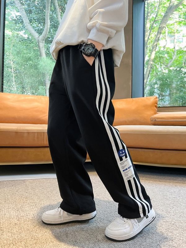 男児ズボン春秋タイプ2025新作秋韓国版スポーツパンツ大童男の子子供秋服ズボンins|undefined