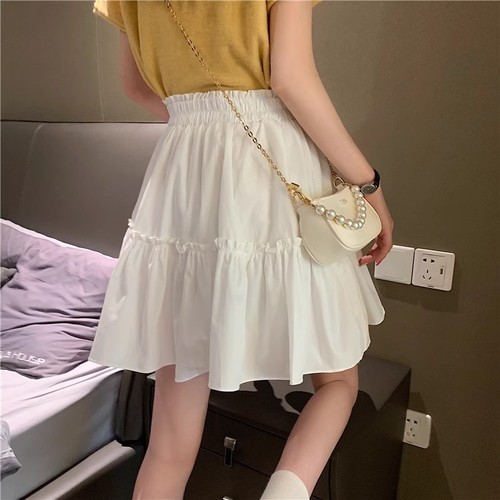 2024 New High Waist Slimming Design Short A-Line Cake Skirt for Women's Summer 