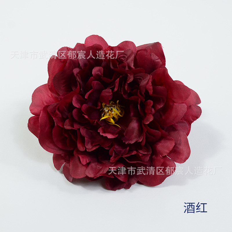 Artificial nueva flor de peonía fondo de la boda flor de la pared arreglo de flores Decoración de mesa flor haciendo transfronterizo dedicado peonía cabeza de la flor