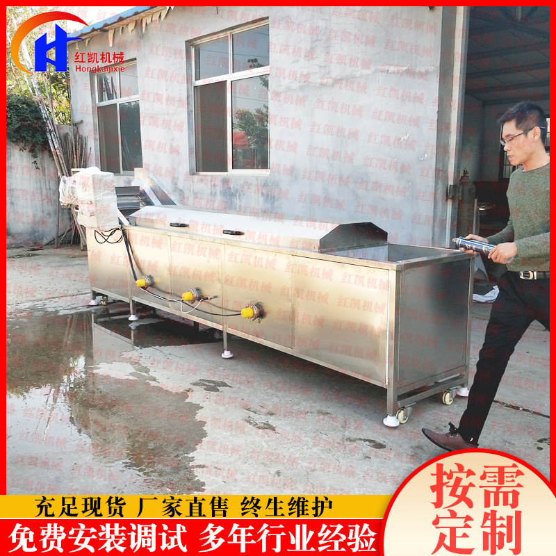 2020款罐头水果预煮漂烫杀青机 黄桃 山楂 橘子蒸煮漂烫杀青设备