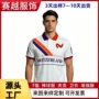 瑞士字母定做撞色polo衫