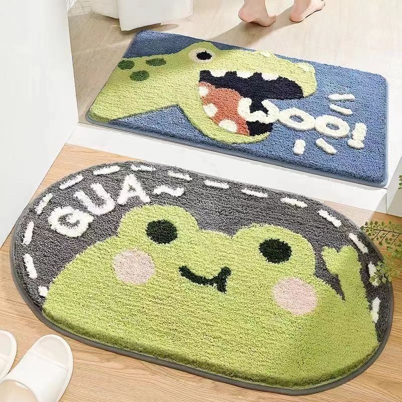 漫画模造カシミヤカーペット浴室足マット組み合わせセット厚みのある浴室足マットトイレ厚みのあるフロアマット|undefined
