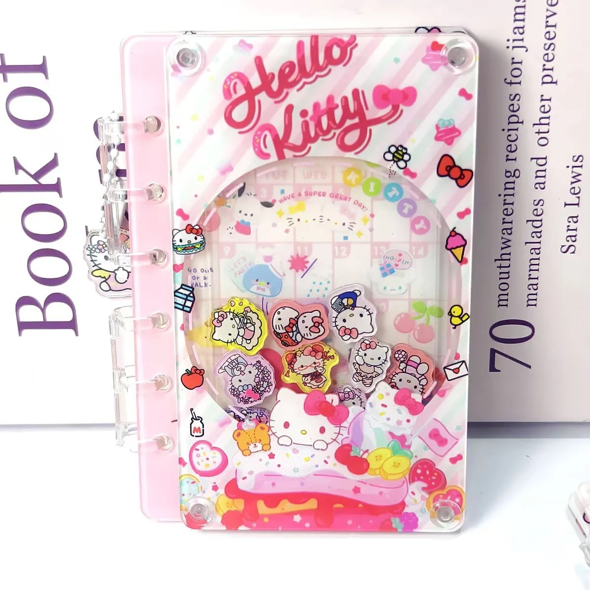 Diy手帳創意シートa 7ロックノート小馬小新バレーボール少年アクリルバインダー