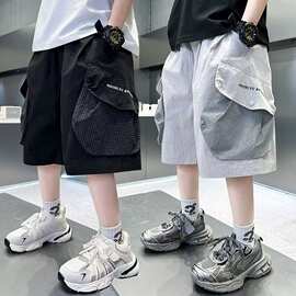 儿童装男童夏季短裤裤子2026新款中大童薄款中裤夏装夏款工装裤潮