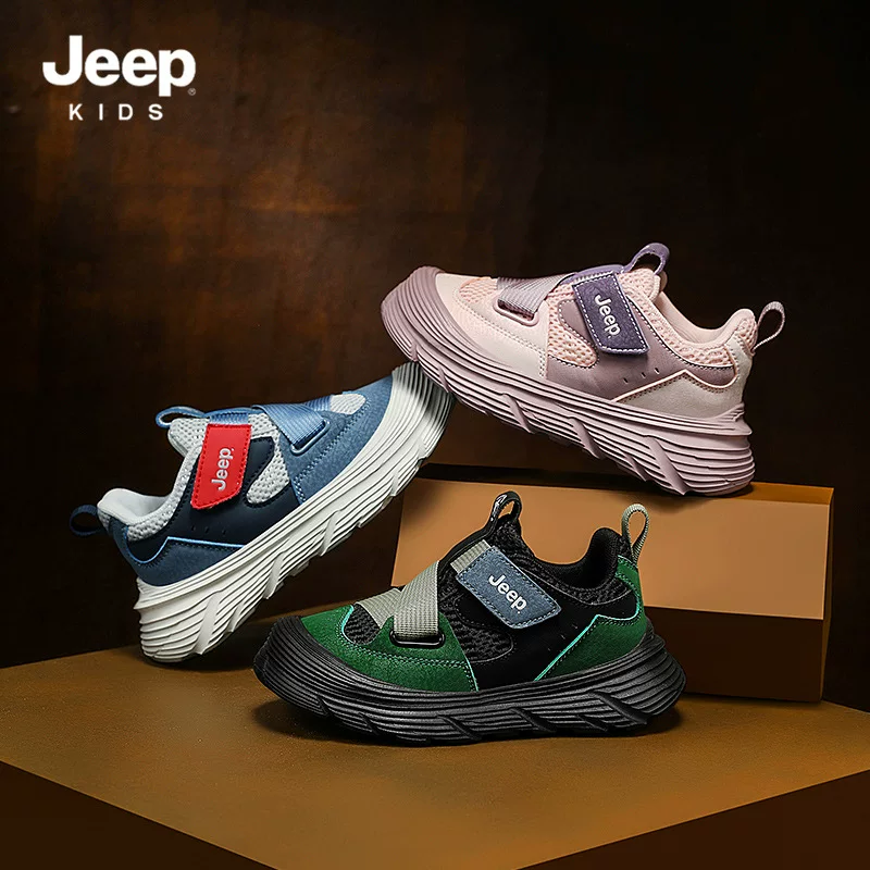 Jeep, дышащие нескользящие удобные спортивные туфли для мальчиков, осень, тренд сезона