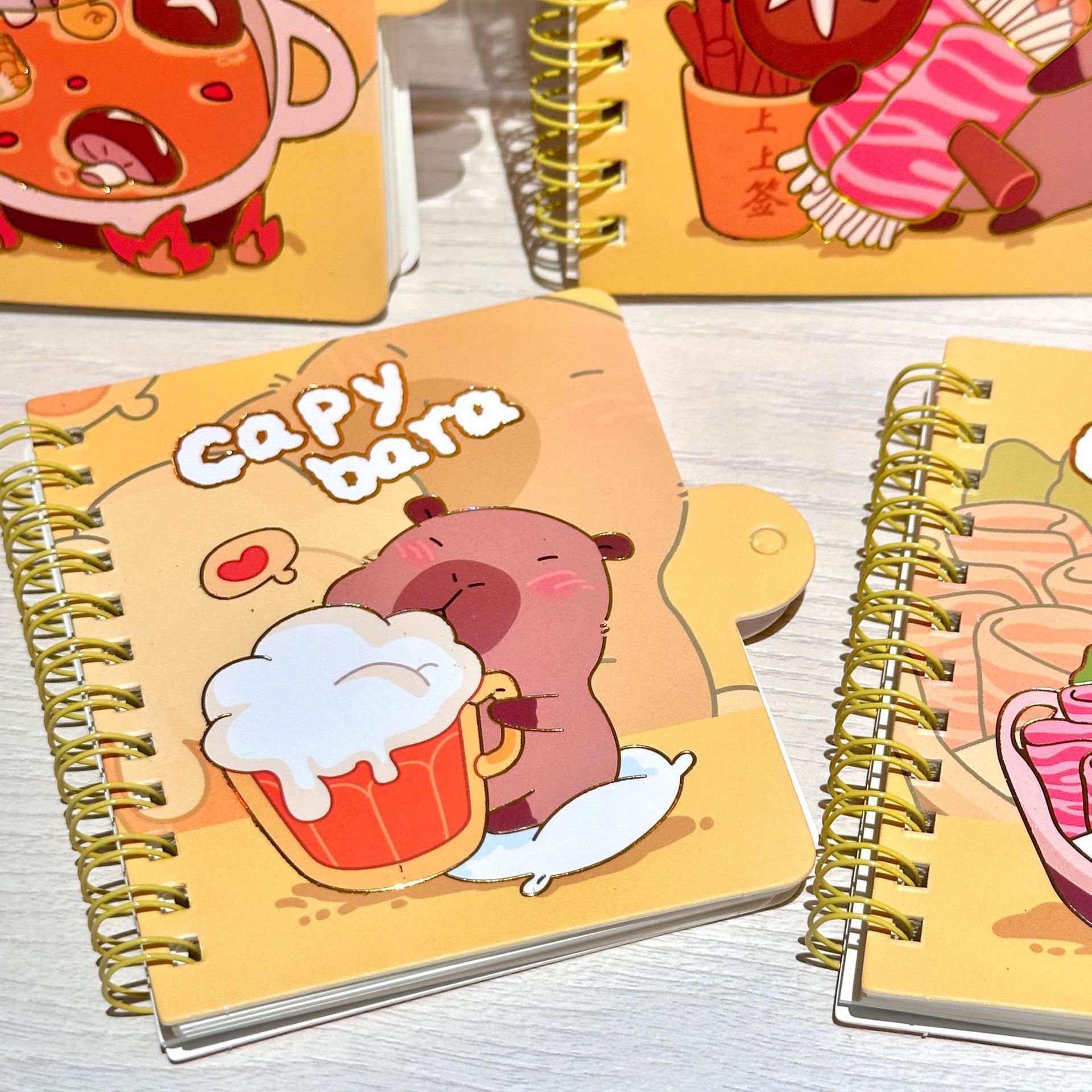 Cuaderno de Espiral con Candado Diseño Capibara para Estudiantes