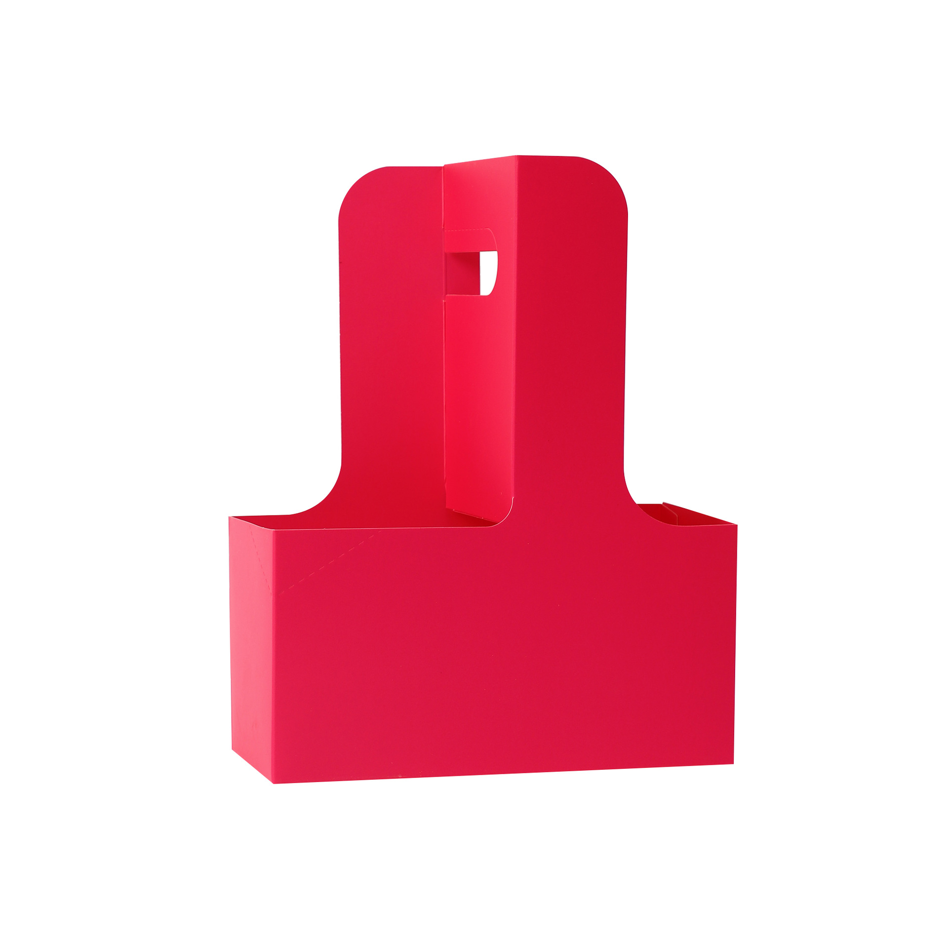 Caja de flores para café, caja de regalo portátil, caja de embalaje para llevar té con leche, cesta para arreglos florales, caja de flores de papel kraft navideño