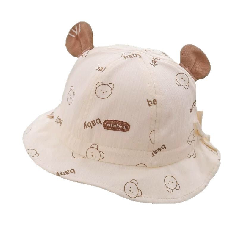 Sombreros para bebés primavera y otoño delgados bebés pequeños meses de edad bebés para hombres y mujeres bebés gorra de bañera sombrero de pescador de sombrero de sombrero de pescador de sombrero de sombrero