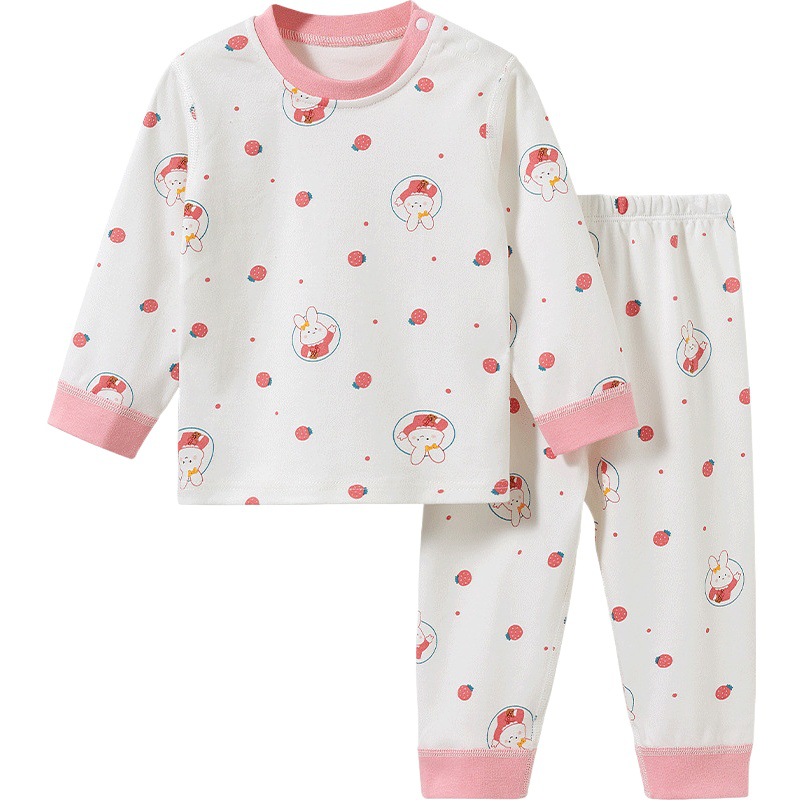 Ropa interior para niños traje primavera y otoño verano bebé algodón delgado niño niños y niñas ropa dividida bebé otoño ropa pantalones largos
