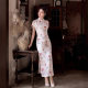 Tulip Full Cardigan Ancient One-piece Cheongsam Summer Retro Elegant Republic of China Girl 2025 New dress