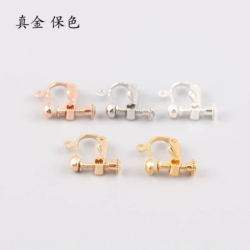 Дужки для ушей, серьги, материал, 18 карат, без piercing, handmade