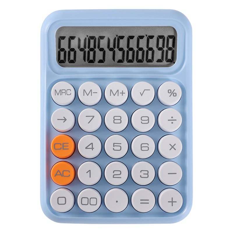 Калькулятор цвета допамина 12-битный интернет-красный милый калькулятор клавиатуры Конфеты Цвет Офис Финансовый учет
