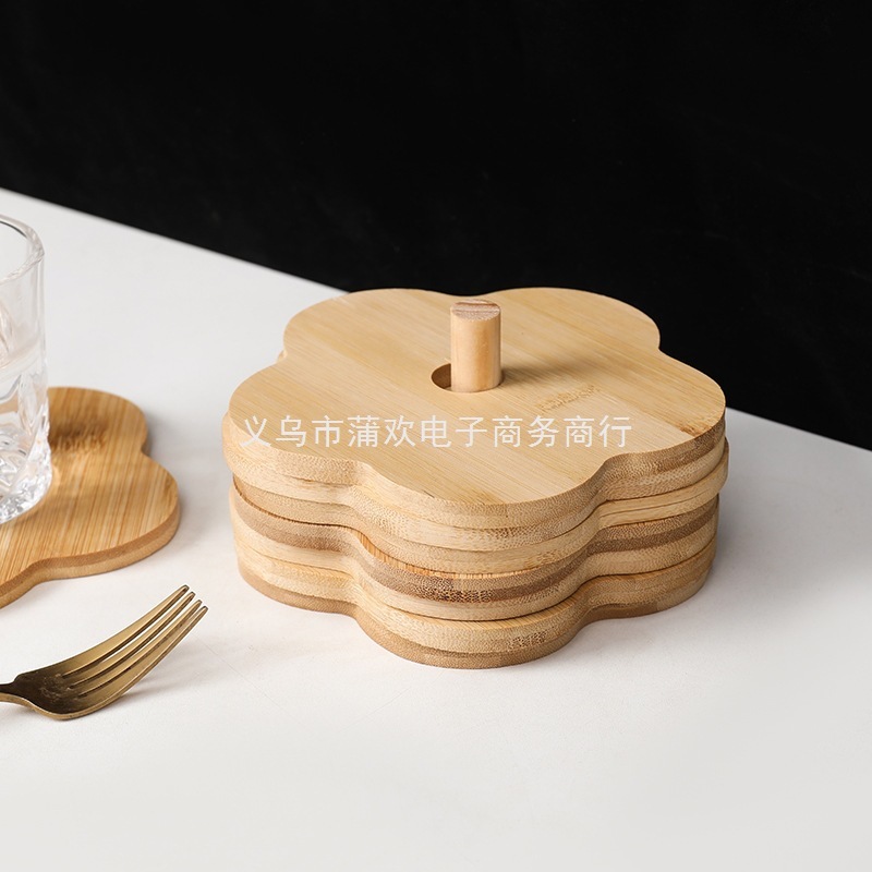 中国竹マット断熱マットダイニングテーブルマットプレースマットボウルマットディッシュプレートマット竹無垢材マット耐熱耐熱キャセロールマット|undefined