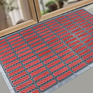 W타입 [파인타이어 패턴] 버건디 16mm 두께 20×20cm