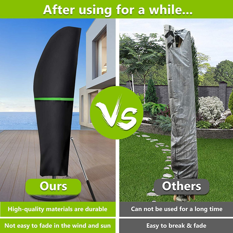 跨境专供户外伞罩 香蕉型露台雨伞罩太阳伞罩遮阳伞罩防尘家具罩