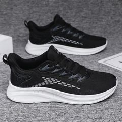 2023 New Spring Flyknit Breathable Air Cushion Men's Shoes Lightweight Comfort Running Shoes Trendy Versatile Sports Shoes