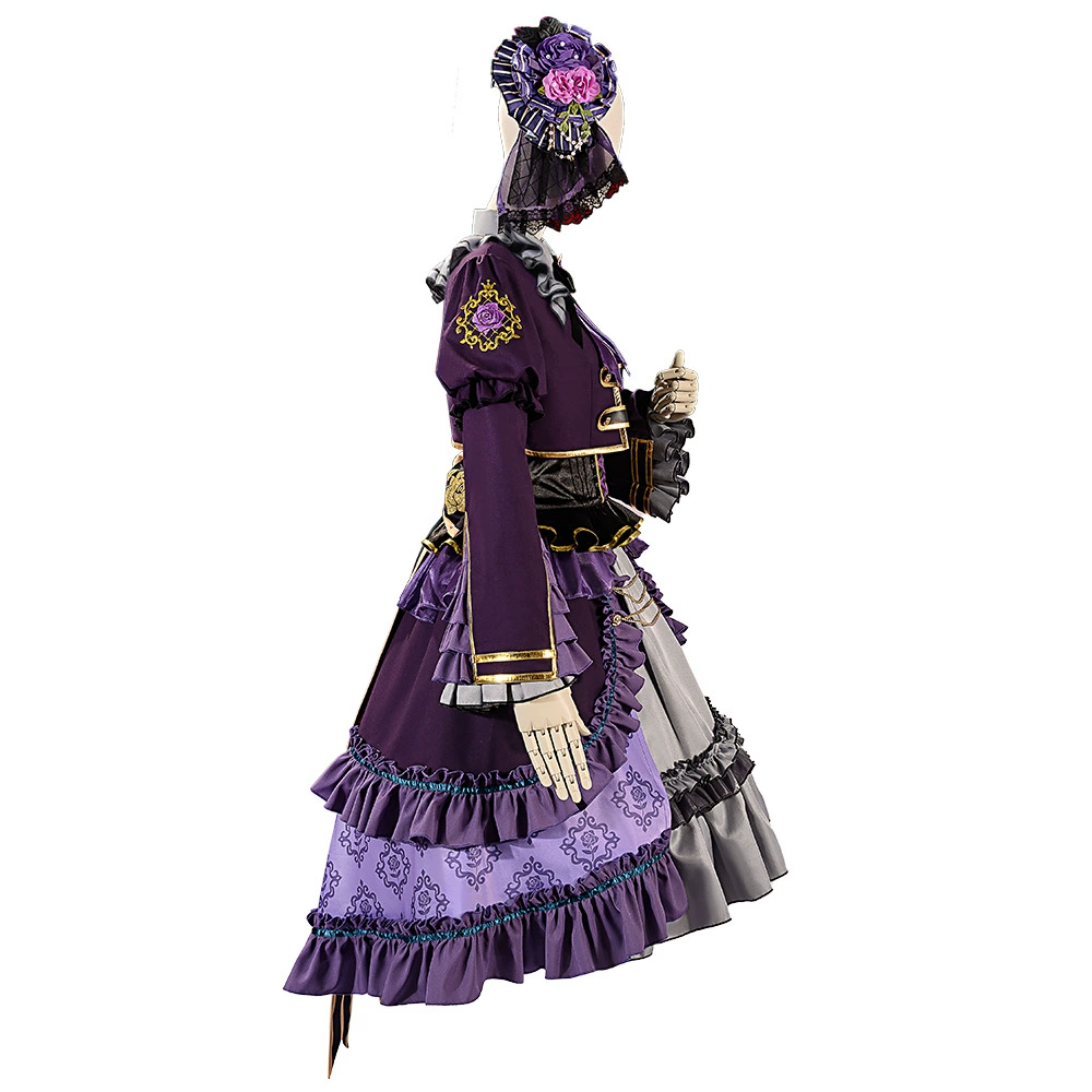 Костюм женская юбка из аниме игры по мотивам Bangdream Roselia Minato Yukina 2D костюм female CG1880