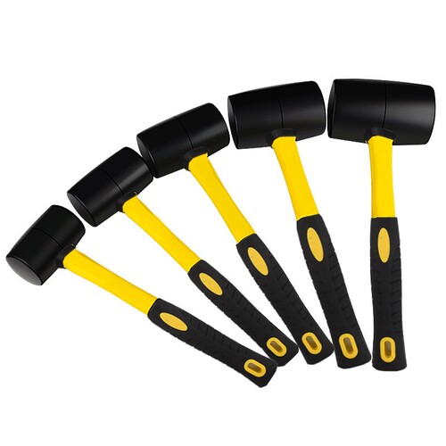 Installation rubber hammer, tiling, knocking and leveling, large and medium size rubber hammer, decoration leather hammer, beef tendon hammer