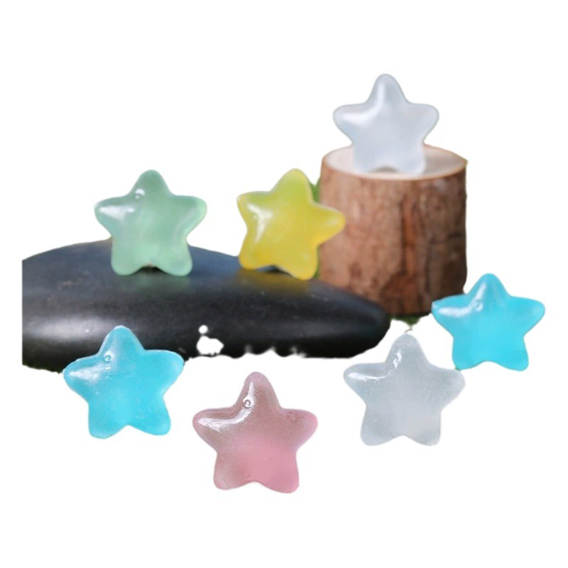 Новая креативная Толстая Морская звезда светящийся камень Матовый акриловый садовый пейзаж флуоресцентный камень цветные аксессуары ручной работы DIY