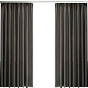 Bedroom Blackout Curtain Cloth Sun Protection Scandinavian Simple Light-Proof Hook Type 2024 New Full Blackout King