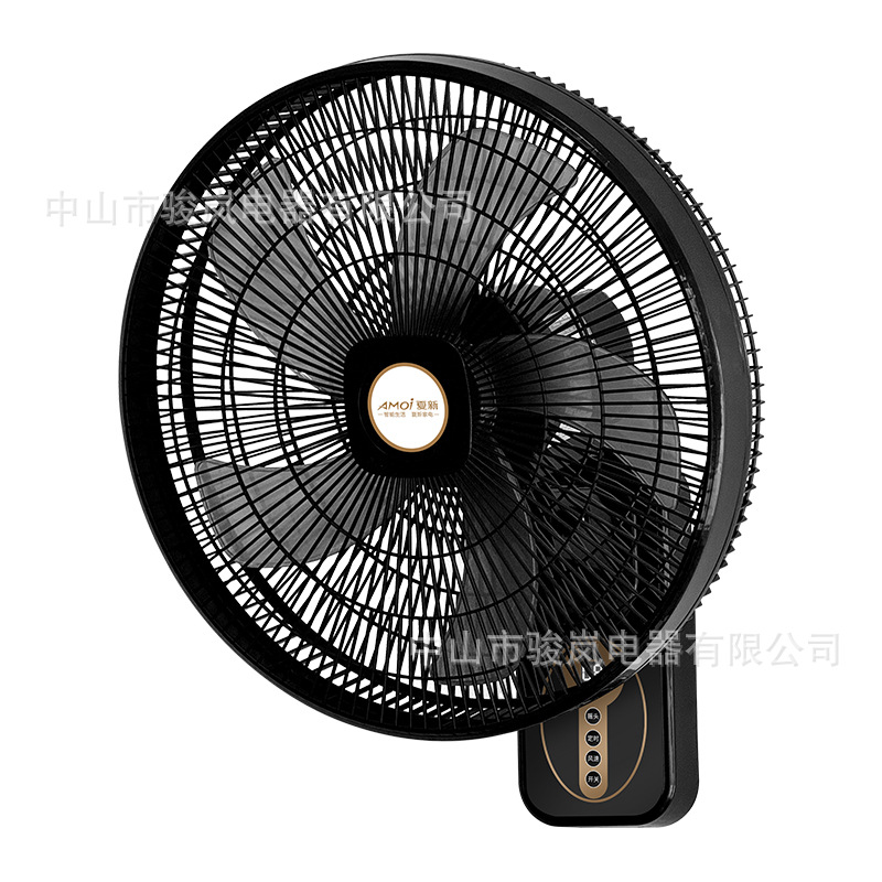 Amoi ventilador de pared ventilador eléctrico de pared para uso doméstico gran viento montado en la pared ventilador de pared de circulación de sonido ligero industrial comercial